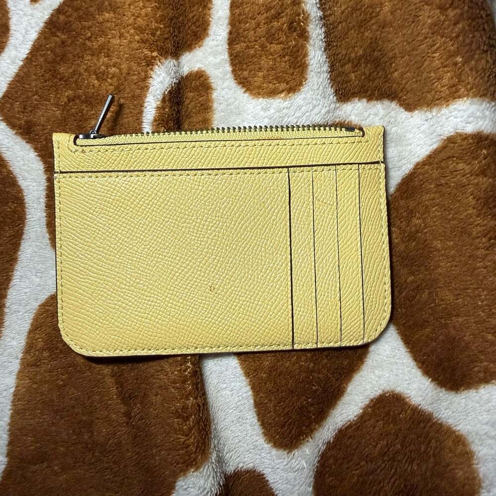 Coach Grove Medium Tote with Horse and Carriage in Yellow Pebbled Leather - Picture 11 of 12